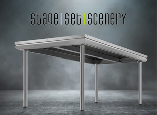 Standing Tall at Stage Set Scenery