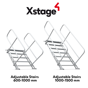 Xstage Adjustable  Stairs – Up On Stage!